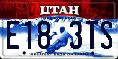 UT license plate E183TS