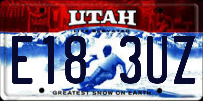 UT license plate E183UZ