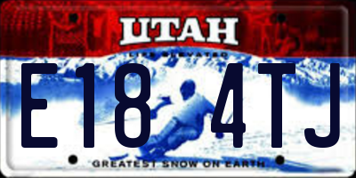 UT license plate E184TJ