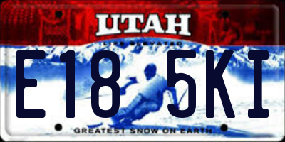 UT license plate E185KI