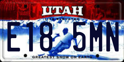 UT license plate E185MN