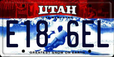 UT license plate E186EL