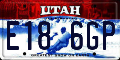 UT license plate E186GP
