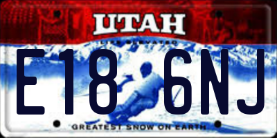 UT license plate E186NJ