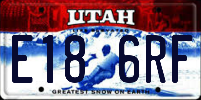 UT license plate E186RF
