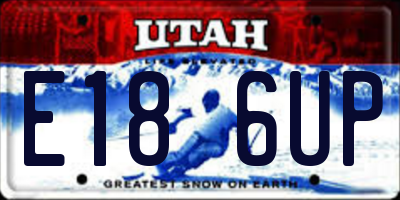 UT license plate E186UP