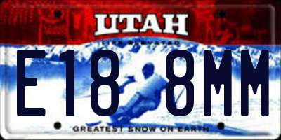 UT license plate E188MM