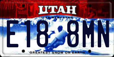 UT license plate E188MN