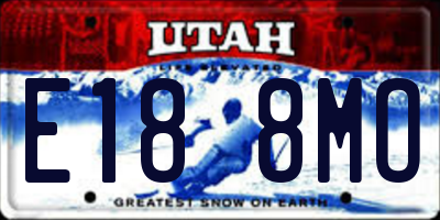 UT license plate E188MO
