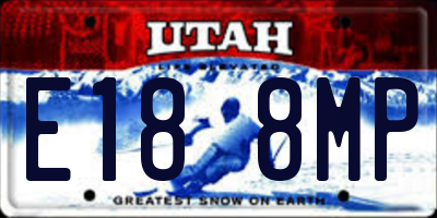 UT license plate E188MP