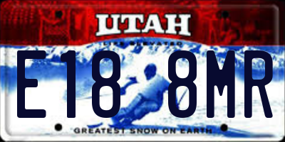 UT license plate E188MR