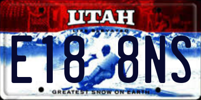 UT license plate E188NS