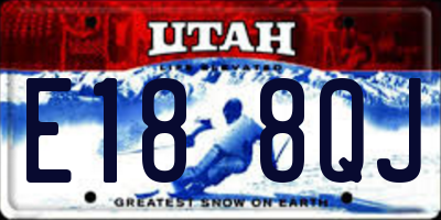 UT license plate E188QJ