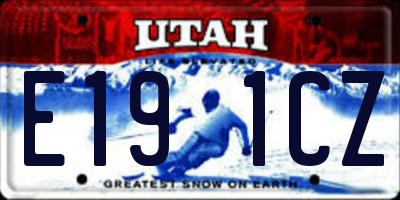 UT license plate E191CZ