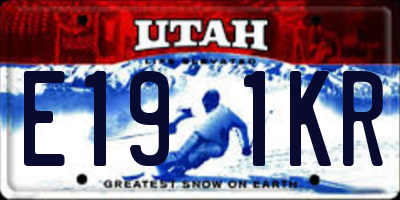 UT license plate E191KR