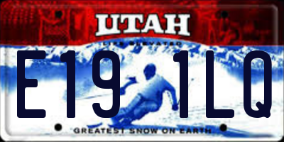 UT license plate E191LQ