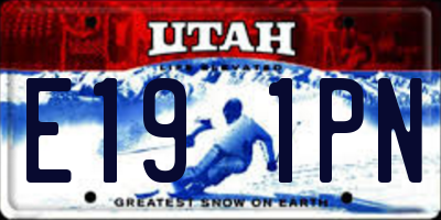 UT license plate E191PN