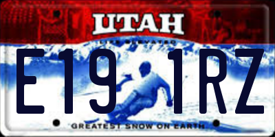 UT license plate E191RZ