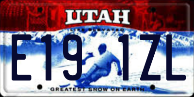 UT license plate E191ZL