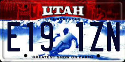 UT license plate E191ZN