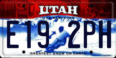 UT license plate E192PH
