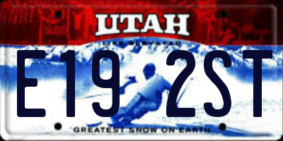 UT license plate E192ST