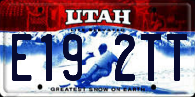 UT license plate E192TT