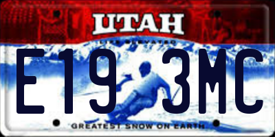 UT license plate E193MC