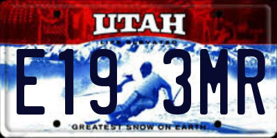 UT license plate E193MR