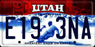 UT license plate E193NA