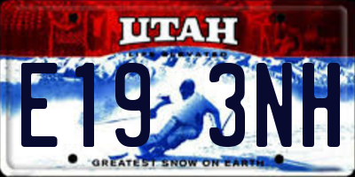 UT license plate E193NH