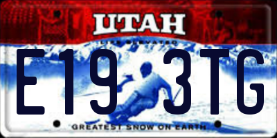 UT license plate E193TG