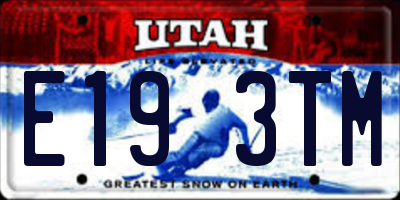 UT license plate E193TM