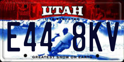 UT license plate E448KV