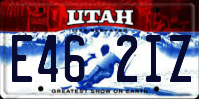 UT license plate E462IZ
