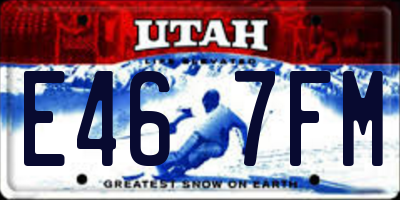 UT license plate E467FM