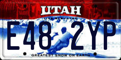 UT license plate E482YP