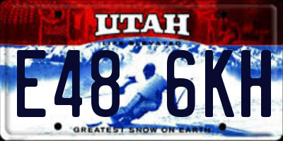 UT license plate E486KH