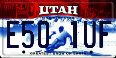 UT license plate E501UF