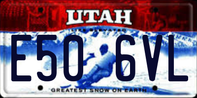 UT license plate E506VL