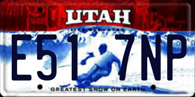 UT license plate E517NP