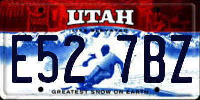 UT license plate E527BZ