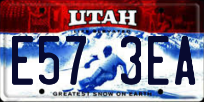 UT license plate E573EA