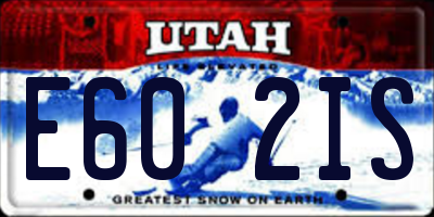 UT license plate E602IS