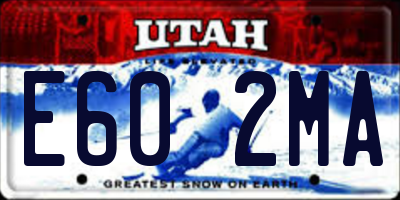 UT license plate E602MA
