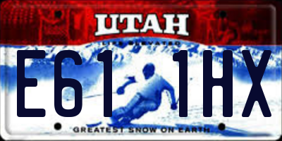 UT license plate E611HX
