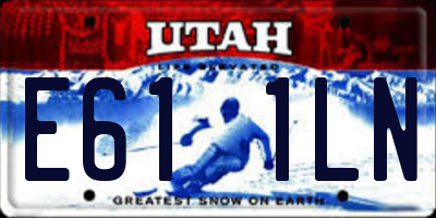 UT license plate E611LN