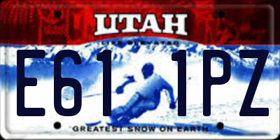 UT license plate E611PZ
