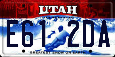 UT license plate E612DA