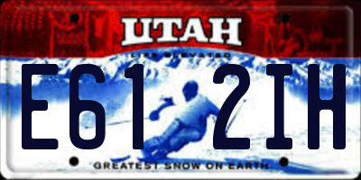 UT license plate E612IH